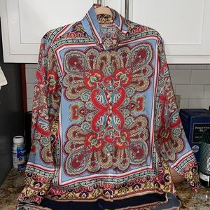 Zara MultiColored Button Up